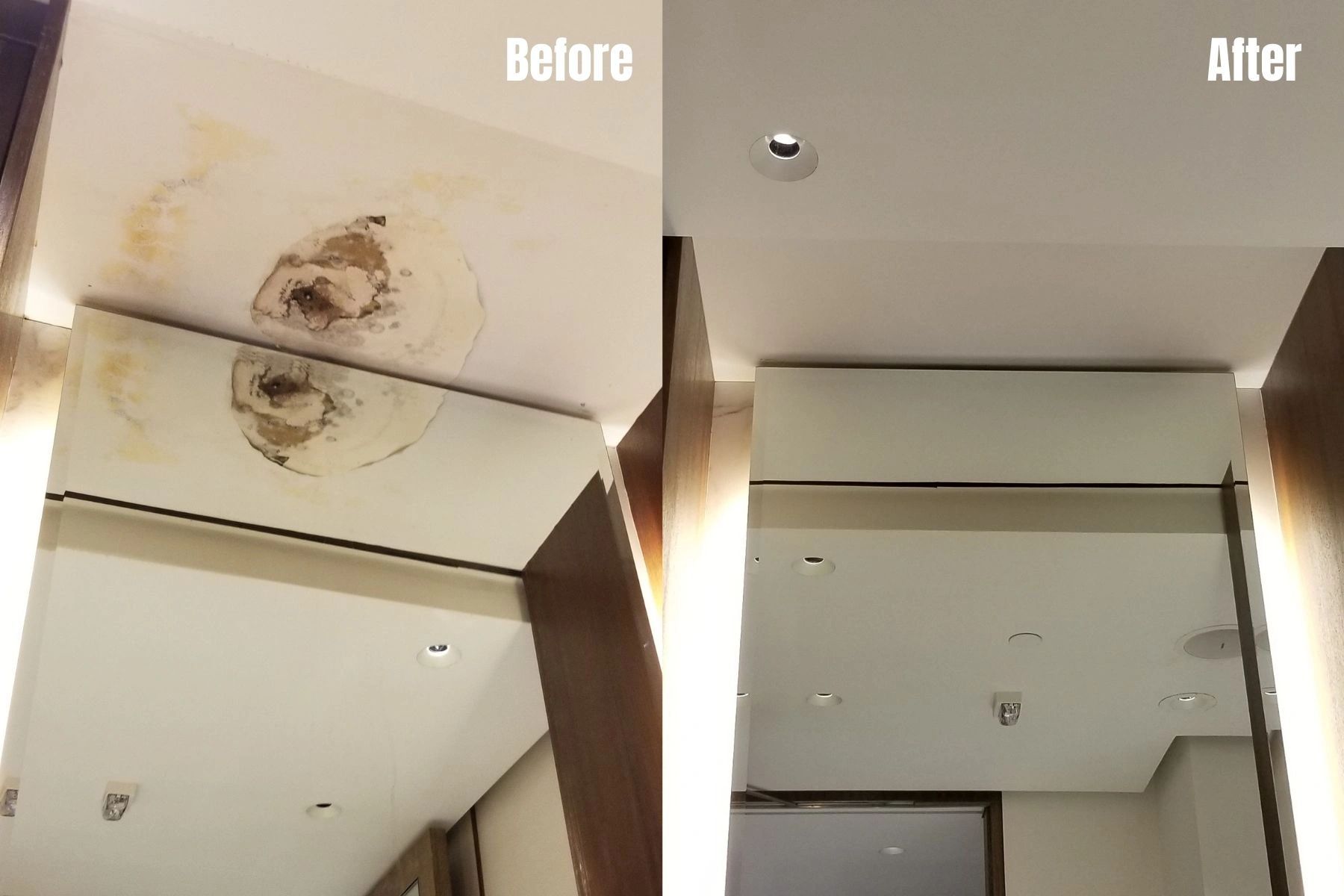 Before & After: Bathroom Rebuild + Ceiling Repair